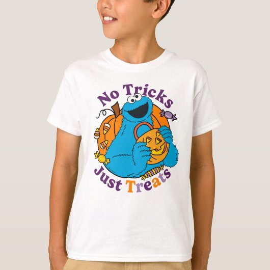 T-shirt Cookie Monster | Pas de traces juste des traitemen (Devant)