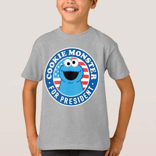 T-shirt Cookie Monster pour le président (Devant)