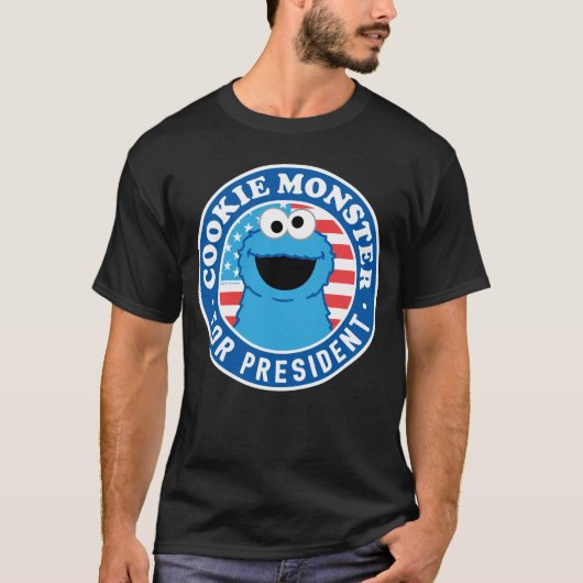 T-shirt Cookie Monster pour Président (Devant)