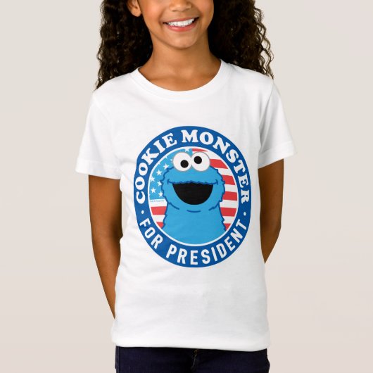 T-Shirt Cookie Monster pour Président (Devant)