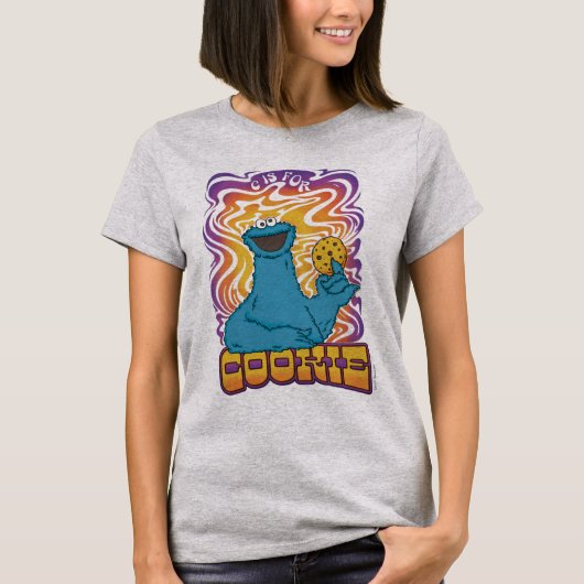 T-shirt Cookie Monster | Psychédélique (Devant)
