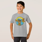 T-shirt Cookie Monster Retro (Devant entier)
