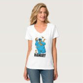 T-shirt Cookie Monster Rétro | Affamé (Devant entier)