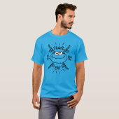 T-shirt Cookie Monster Skate Logo - Patinage, Manger, 24h/ (Devant entier)