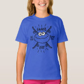 T-shirt Cookie Monster Skate Logo - Patinage, Manger, 24h/ (Devant)