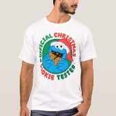 T-shirt Cookie Monster | Tester officiel de biscuits de No (Devant)