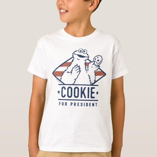 T-shirt Cookie Monster Vintage pour Président (Devant)