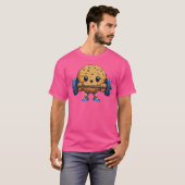 T-shirt Cookie Poids Barbell Workout Poids (Devant entier)