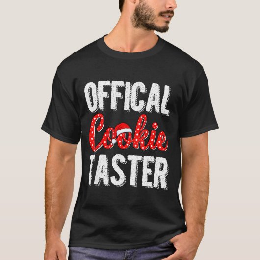 T-shirt Cookie Taster Cookie Christmas Matching Couple (Devant)