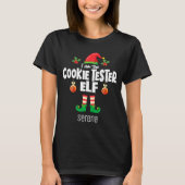 T-shirt Cookie Tester Elf Family Matching Christmas Name (Devant)