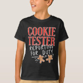 T-shirt Cookie Tester Rerting Duty Funny Christmas Xmas Ki (Devant)