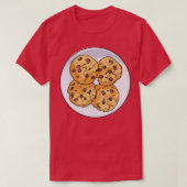 T-shirt Cookies à chips de chocolat Biscuits Cookie (Design devant)