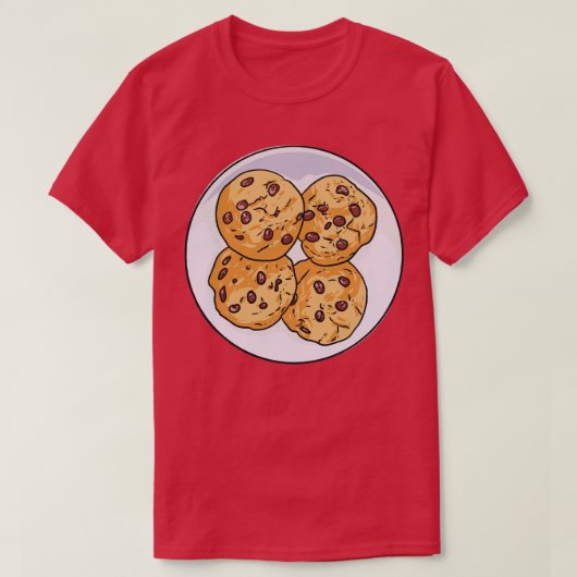 T-shirt Cookies à chips de chocolat Biscuits Cookie (Design devant)