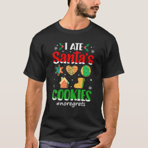 T-shirt Cookies de Noël amusants Gingerbread I Ate Père No