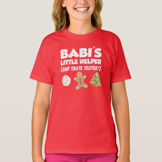 T-shirt Cookies de Noël de Babi (Devant)