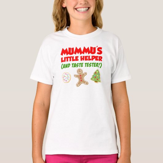 T-shirt Cookies de Noël de Mummu's Little Helper (Devant)