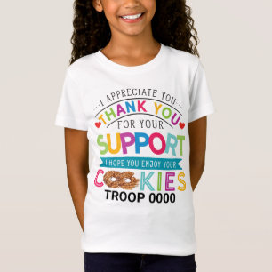 T-Shirt Cookies de troop pour les ventes de dents