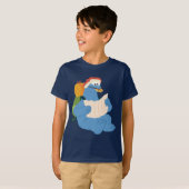 T-shirt Cookies Monster Lire Une Carte (Devant entier)
