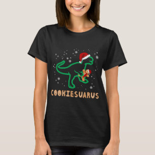 T-shirt Cookiesaurus Christmas Dinosaur Rex Sucre Cookie