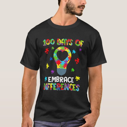 T-shirt Cool 100 Jours Embrasser les différences Sensibili (Devant)
