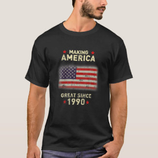 T-shirt Cool 1990 Anniversaire 31 ans Anniversaire 31E ann