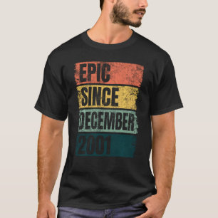 T-shirt Cool 19e anniversaire 19 ans épopée depuis le 20 d