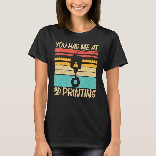T-shirt Cool 3D Print For Men Women 3D Printer Printing (Devant)