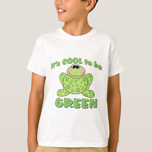T-shirt Cool à être GRENOUILLE verte (Devant)