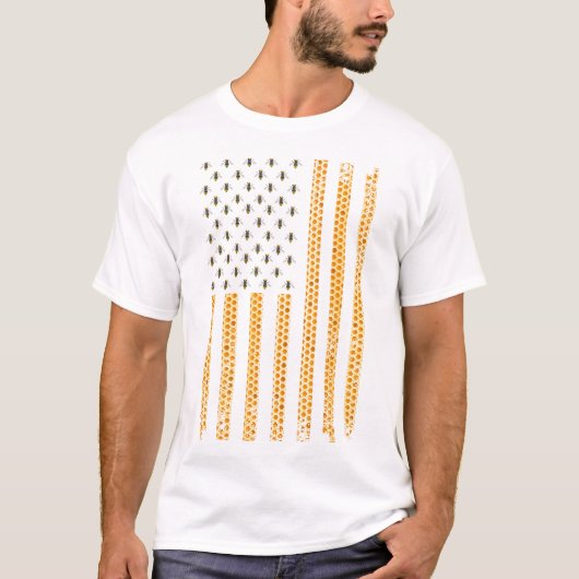 T-shirt Cool Abee Keeper Art Pour Hommes Femmes US Drapeau (Devant)