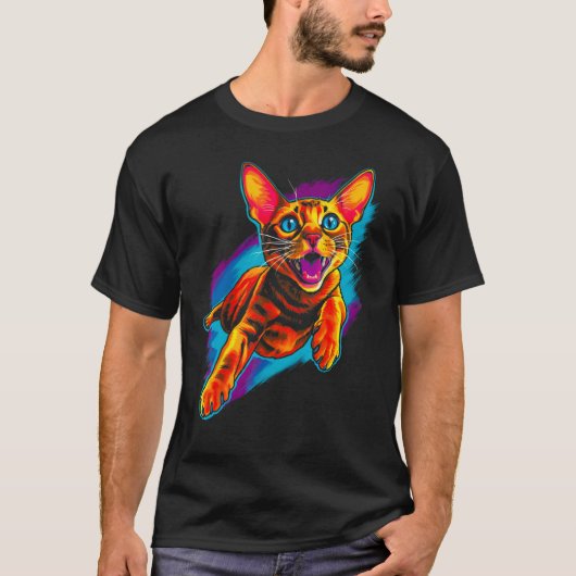T-shirt Cool Abyssinian Cat (Devant)