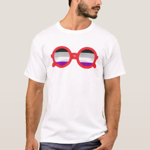 T-shirt Cool Ace Pride lunettes de soleil Droits humains Q