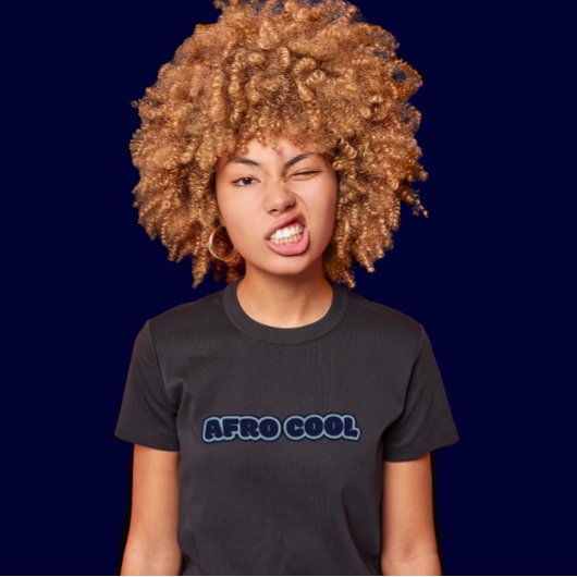 T-shirt Cool afro-américaine - Texte des femmes afro-améri