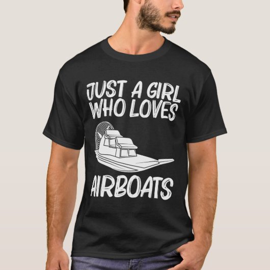 T-shirt Cool Airboat Gift For Girls Mom Airboat Racing Air (Devant)
