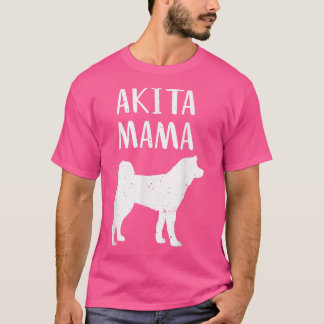 T-shirt Cool Akita Art Femmes Akita Maman Propriétaire Ani