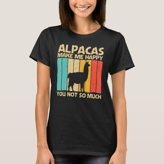T-shirt Cool Alpaca For Men Women Peruvian Animal Alpaca (Devant)
