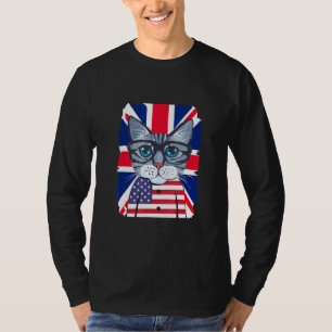 T-shirt Cool américain Cool du drapeau britannique