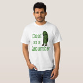 T-shirt Cool Amusant Comme Concombre (Devant entier)