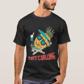 T-shirt Cool Ananas Fruit Chilling Funny Kawaii Été (Devant)