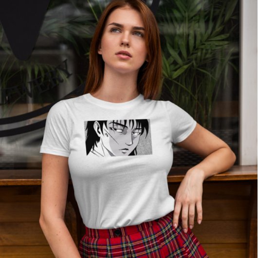 T-shirt Cool Anime Visage de garçon