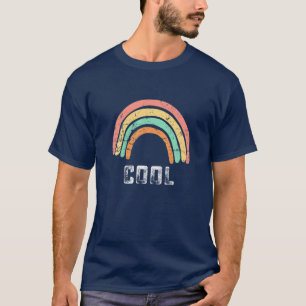 T-shirt Cool Arc-en-ciel Rétro Vibes été été Vintage