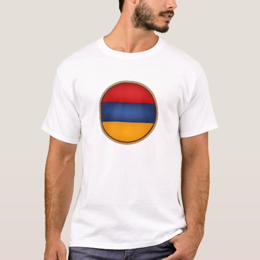 T-shirt Cool Arménie Drapeau Sceau (Devant)