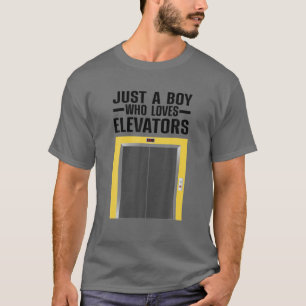 T-shirt Cool Ascenseur Art Hommes Garçons Enfants Ascenseu