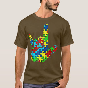 T-shirt Cool ASL Love Langue des Signes Sensibilisation su