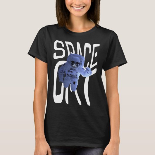 T-shirt Cool Astronaut Space Cat (Devant)