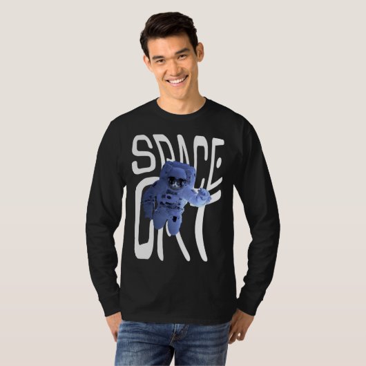 T-shirt Cool Astronaut Space Cat (Devant entier)