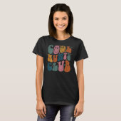 T-shirt Cool Aunt Club Groovy Retro Smile Heart on back (Devant entier)