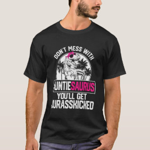 T-shirt Cool Auntiesaurus Dinosaur T Rex Cute Fête Des Mèr