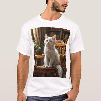 T-shirt cool avec design d'auteur de chat