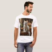 T-shirt cool avec design d'auteur de chat (Devant entier)
