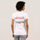 T-shirt Cool Aztec hakuna matata cadeau tee - shirts (Dos entier)